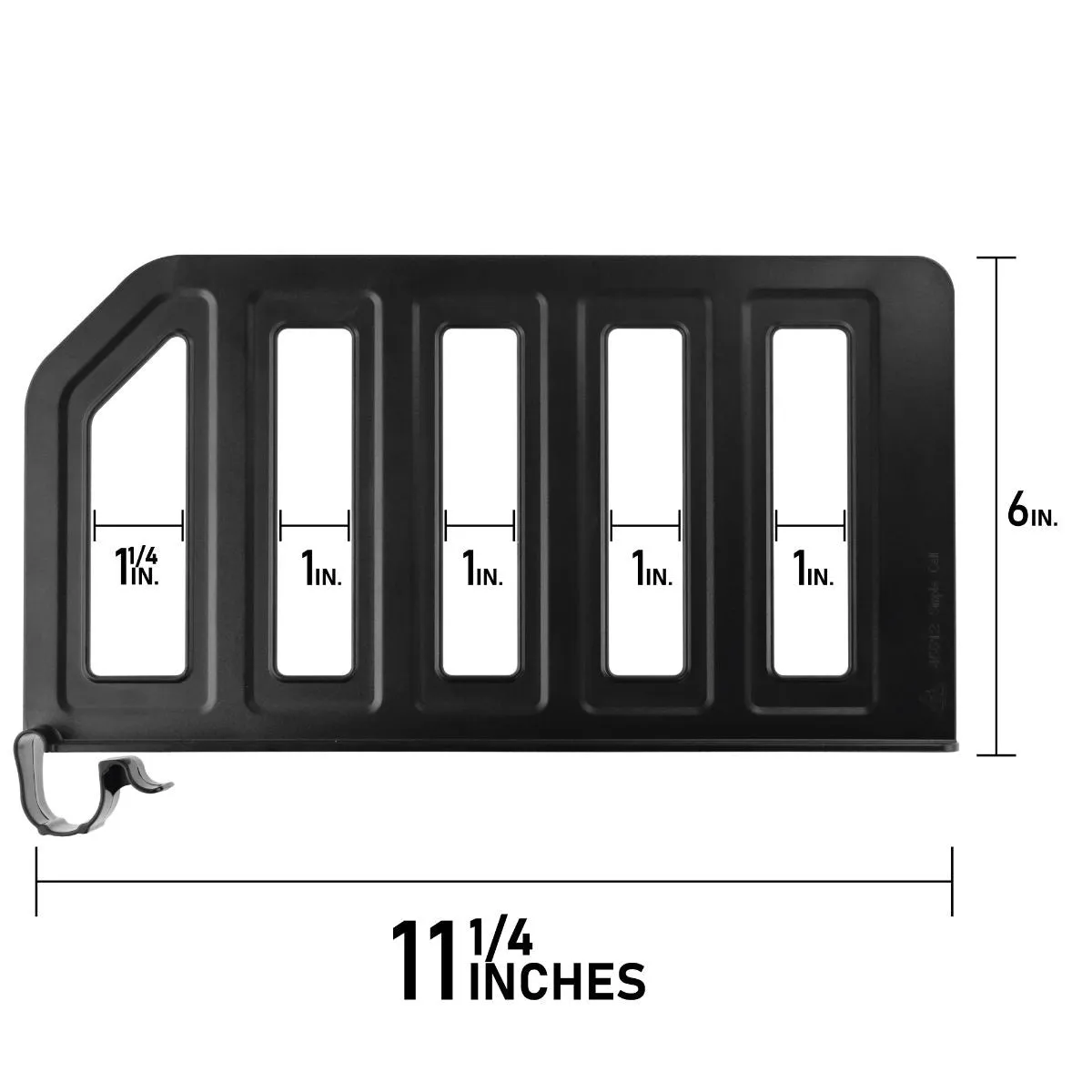 12 PACK - Simple Cell Shelf / Closet Separator w/ Snap on Clip 12 x 6 Inch