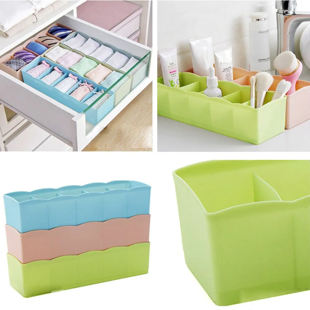 1371 Dividers Tray Organizer Clear Plastic Bead Storage Tray (Multicolour)