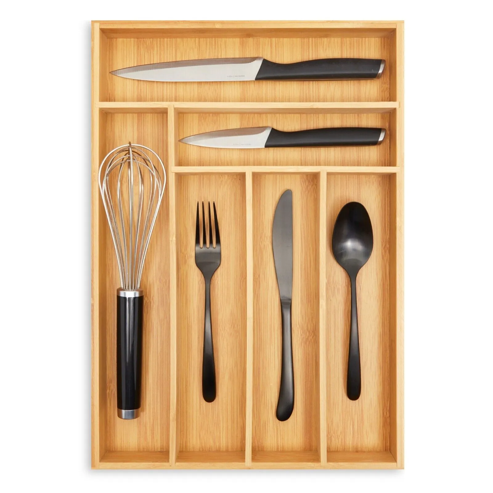 29X4.6X44Cm Bamboo Cutlery Drawer Organiser N804137