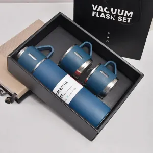 500ML Stainless Steel Vacuum Flask, with two cups Set - Elegant and Versatile