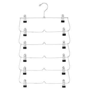 6 Tier  Foldable Skirt/Pant  Organizing Hanger