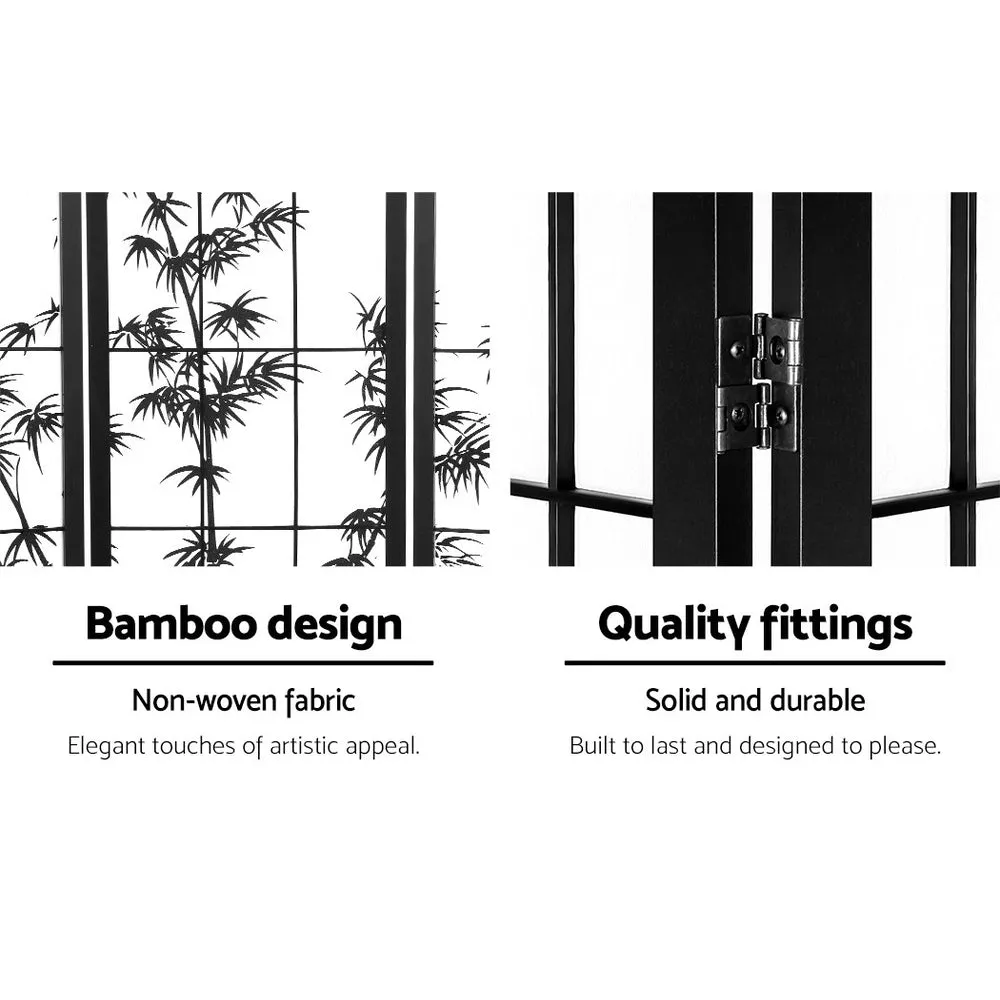 8-Panel Bamboo Room Divider, Foldable, Japanese Style - Artiss