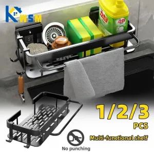 Aluminum Sink Organizer: Stylish Space-Saving Solution