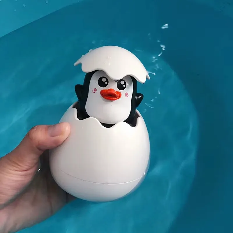 Baby Bathing Toy Kids Cute Duck Penguin Egg Water Spray Sprinkler Bathroom Sprinkling Shower Swimming Water Toys for Kids Gift