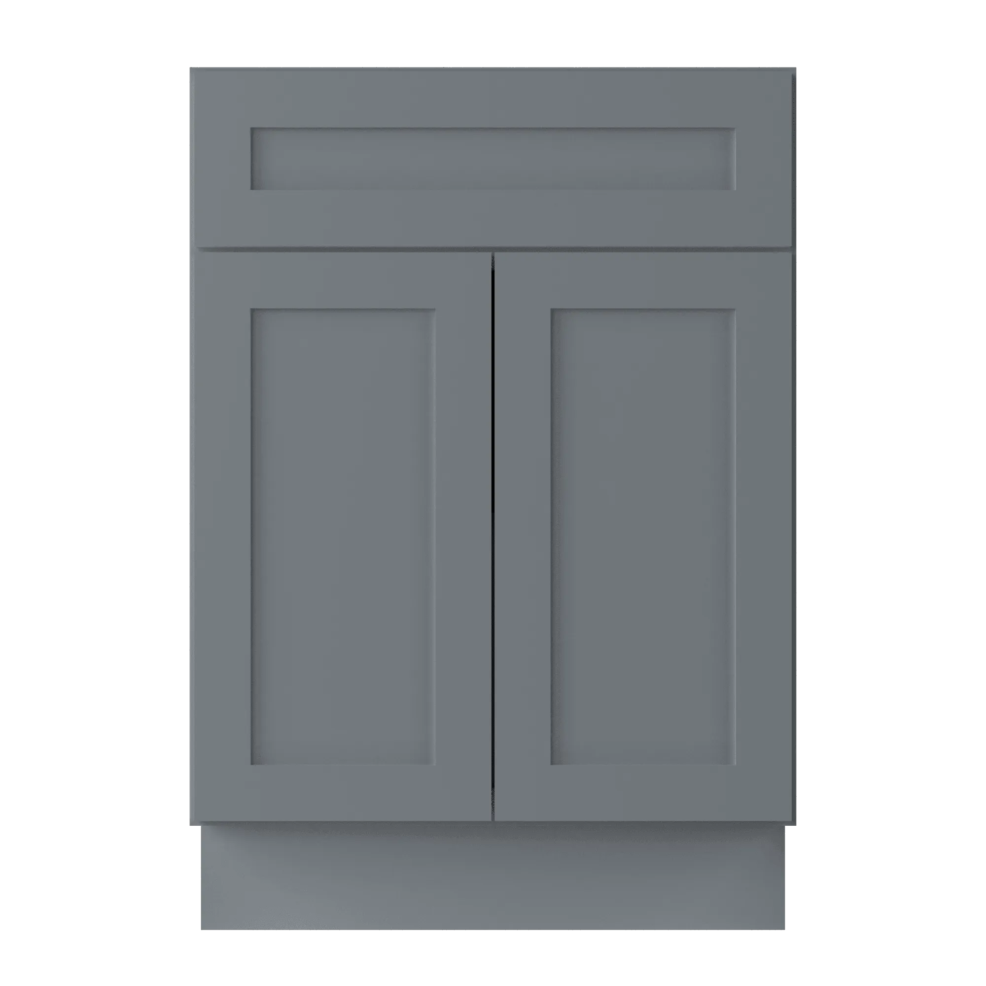 Base Kitchen Cabinet B24 Colonial Gray LessCare 24 in. width 34.5 in. height 24 in. depth