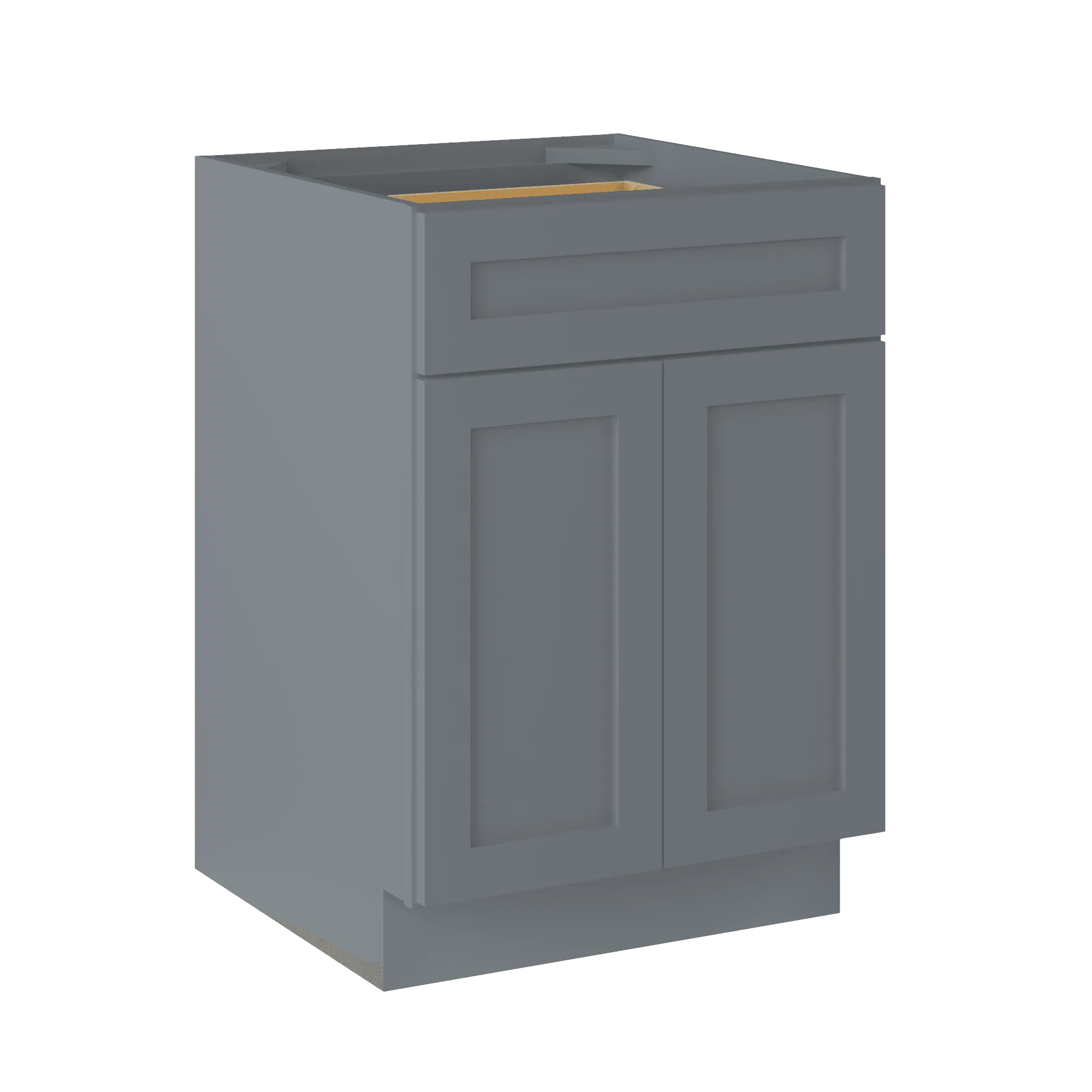 Base Kitchen Cabinet B24 Colonial Gray LessCare 24 in. width 34.5 in. height 24 in. depth