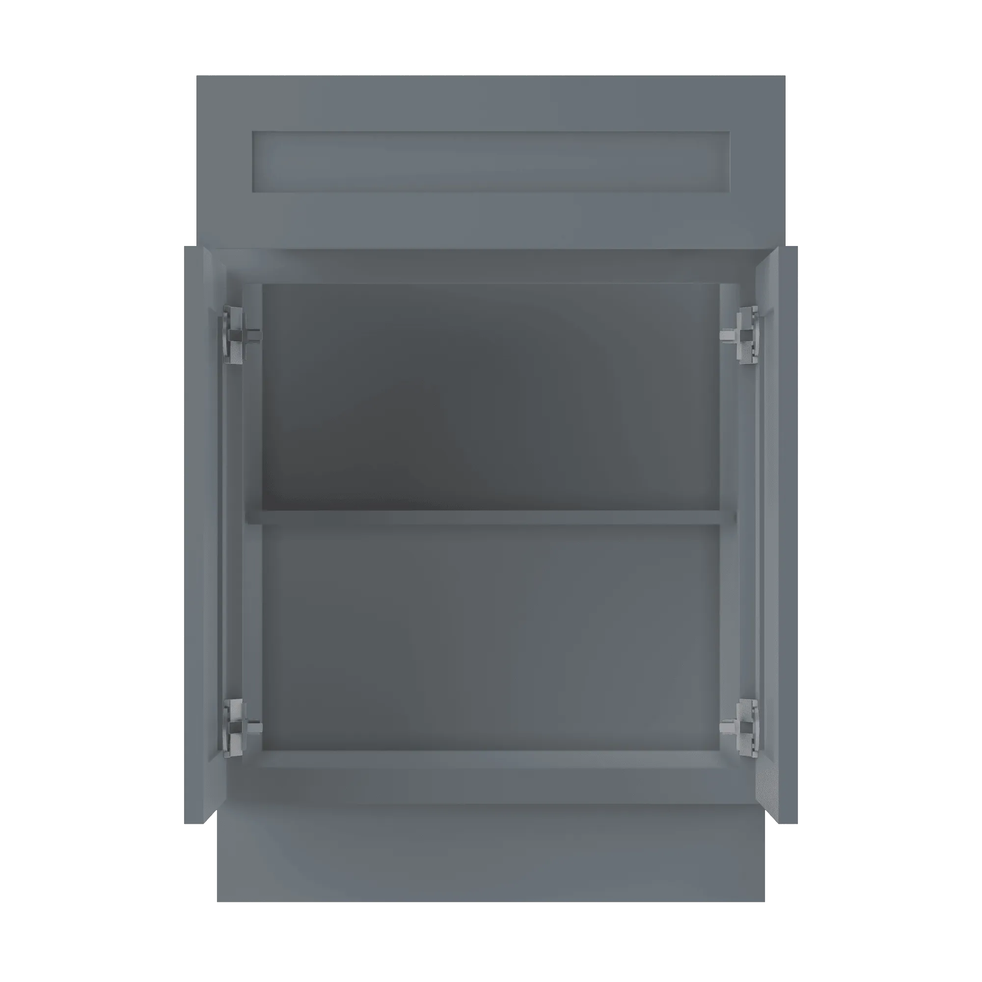 Base Kitchen Cabinet B24 Colonial Gray LessCare 24 in. width 34.5 in. height 24 in. depth