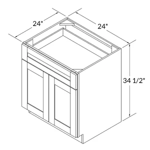 Base Kitchen Cabinet B24 Milan Slate 24 in. width 34.5 in. height 24 in. depth