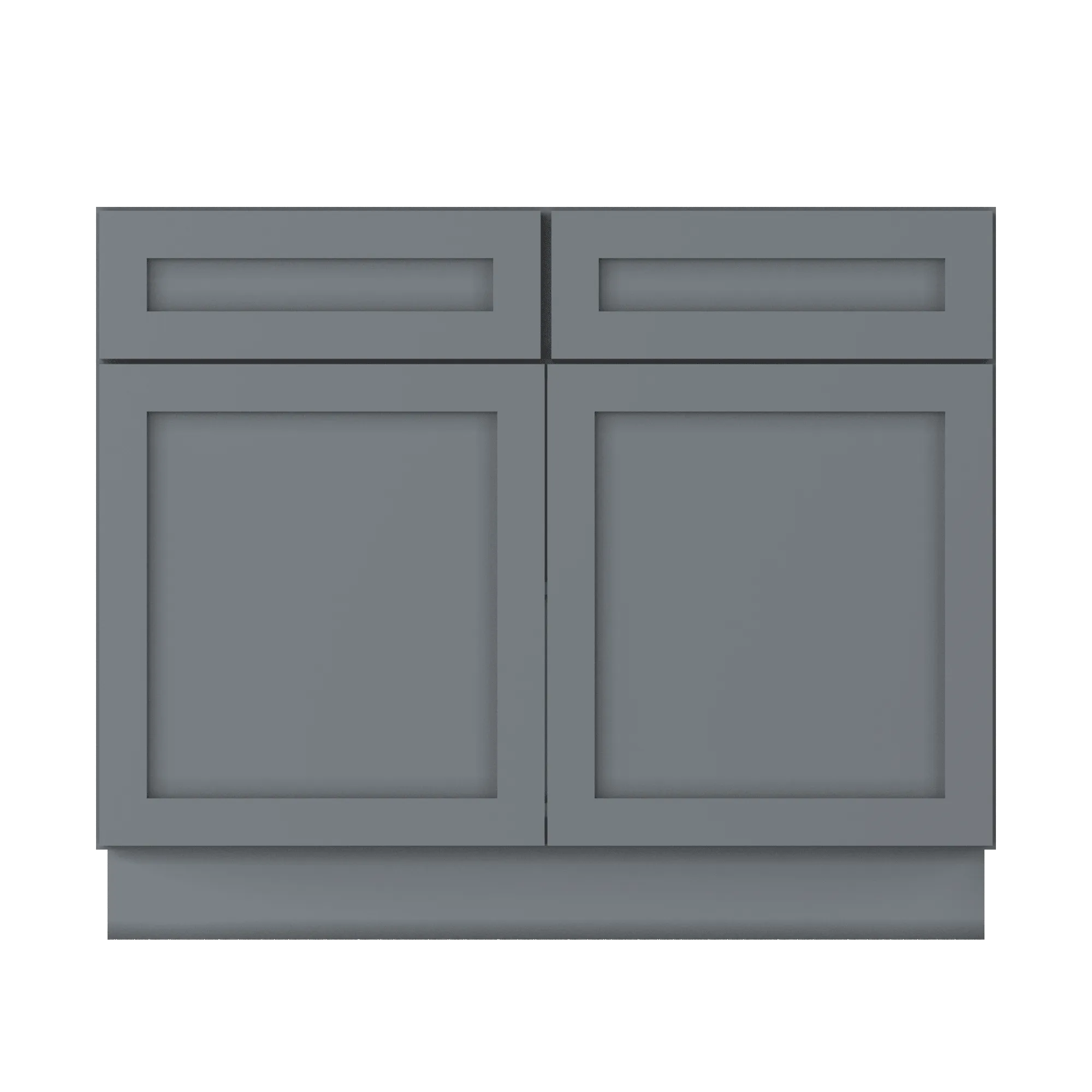 Base Kitchen Cabinet B42 Colonial Gray LessCare 42 in. width 34.5 in. height 24 in. depth