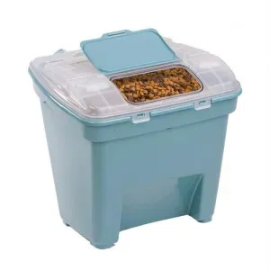 Bergan Pet Food Smart Storage Large Blue 18" X 20" X 18"