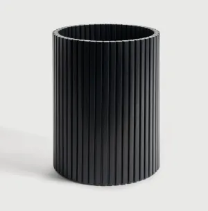 Black Roller Max Waste Paper Basket