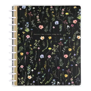 Blooming Elegance Wedding - Dotted Lined Big Notebook - 60 Sheets