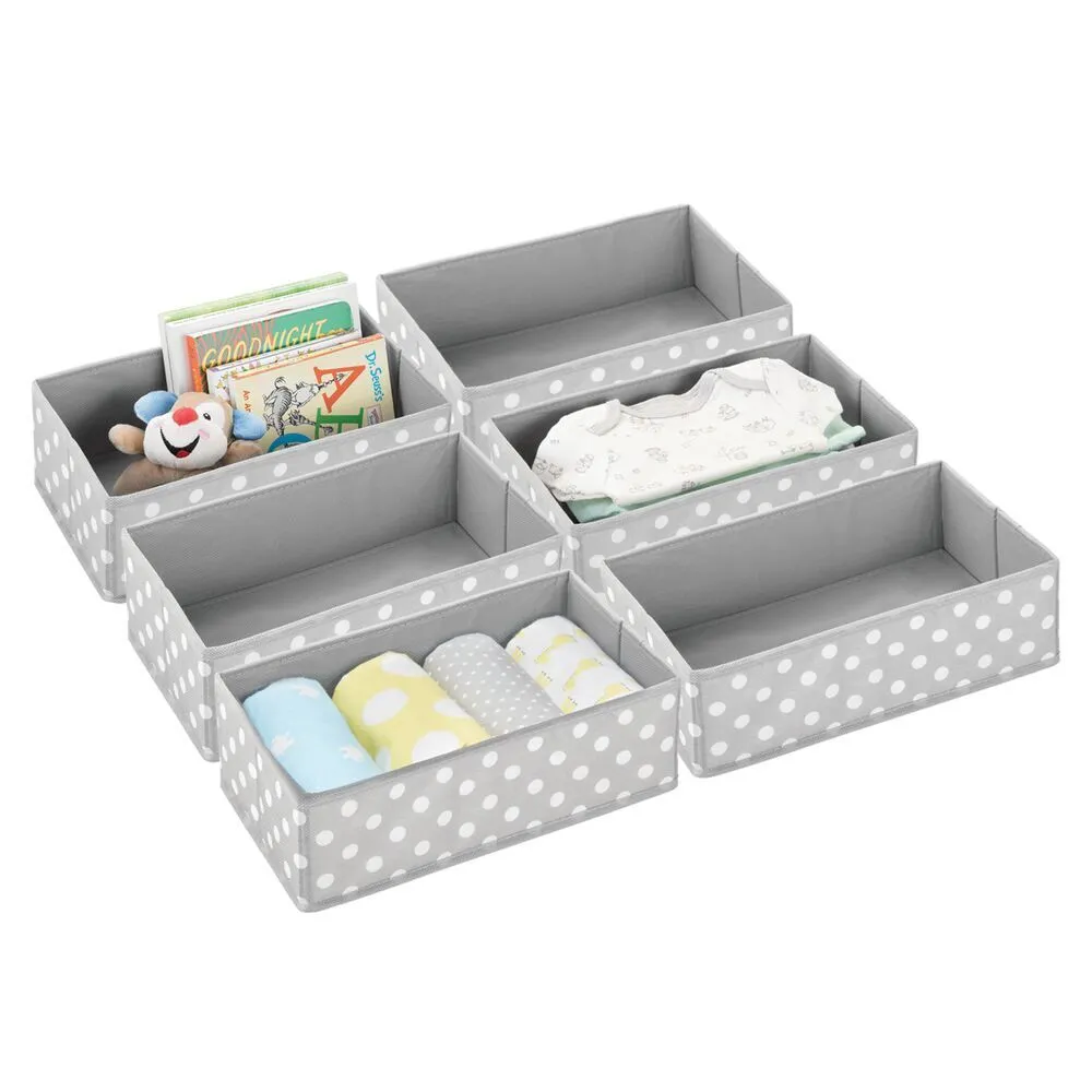 BlushBees® Kids Fabric Dresser Drawer/Closet Storage Organizer Bin, 6 Pc Pack