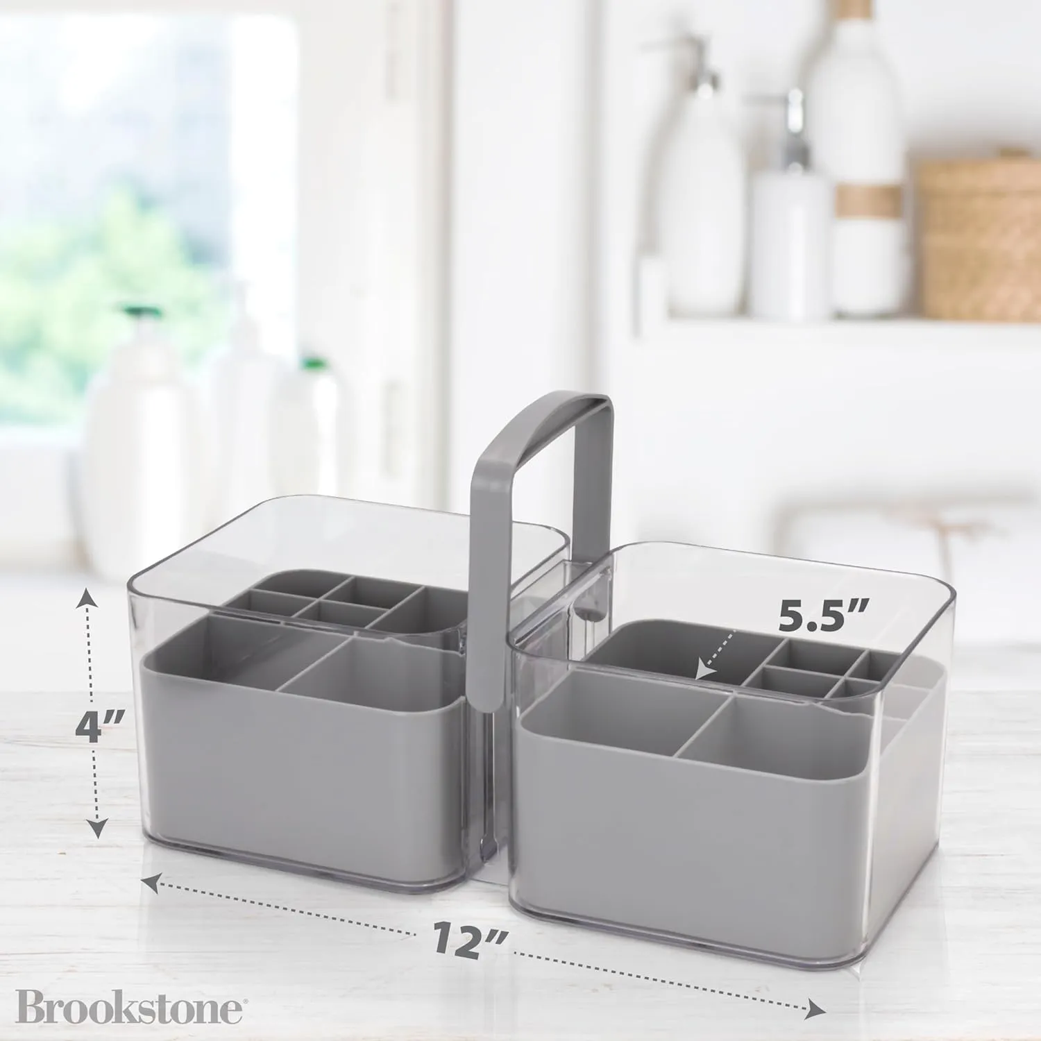 Brookstone Portable Shower Caddy with Handle