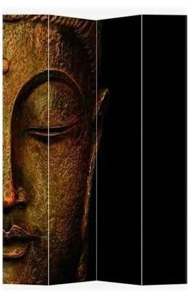 Buddha and Ganesh Art Print Screen (Canvas/Double Sided)