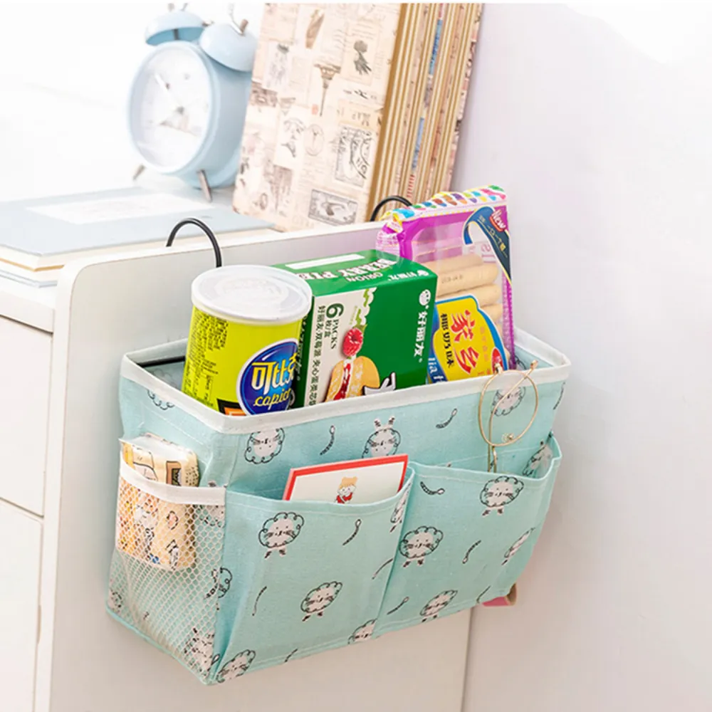 Cotton & Linen Bedside Storage Hanging Bag