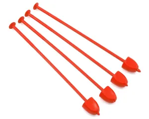 DE Racing Zip Stix Tire Organizers (Red) (4)