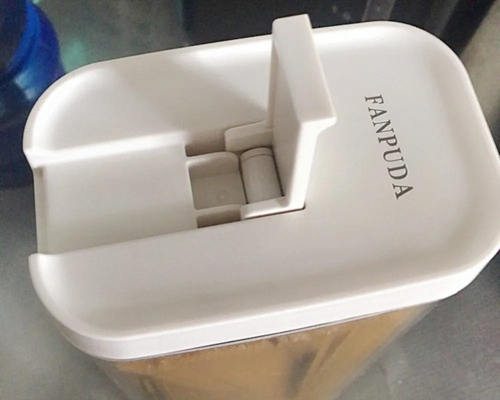 FANPUDA container-sealed food storage-used for bulk food, etc., transparent, square-bulk food