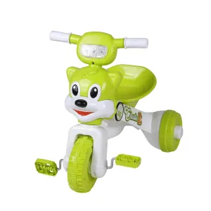 Fun Ride Boy's and Girl's Charlie Foldable Baby Tricycle with Music and Lights, Trikes Perfect for Indoors - Easy to Fold and Store Tricycles for Kids (Green, 18-36 Months, Weight Upto 18 Kg)