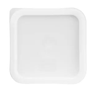 Hygiplas Polycarbonate Square Food Storage Container Lid White Small