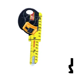 Key Shapes -TAPE MEASURE- Schlage SC1 Key