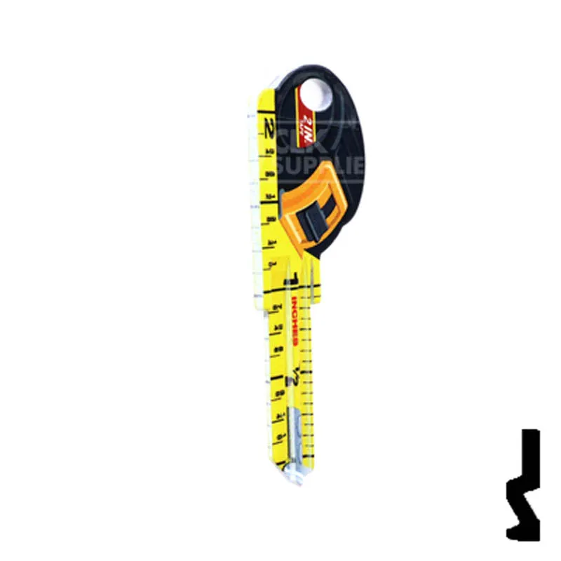 Key Shapes -TAPE MEASURE- Schlage SC1 Key