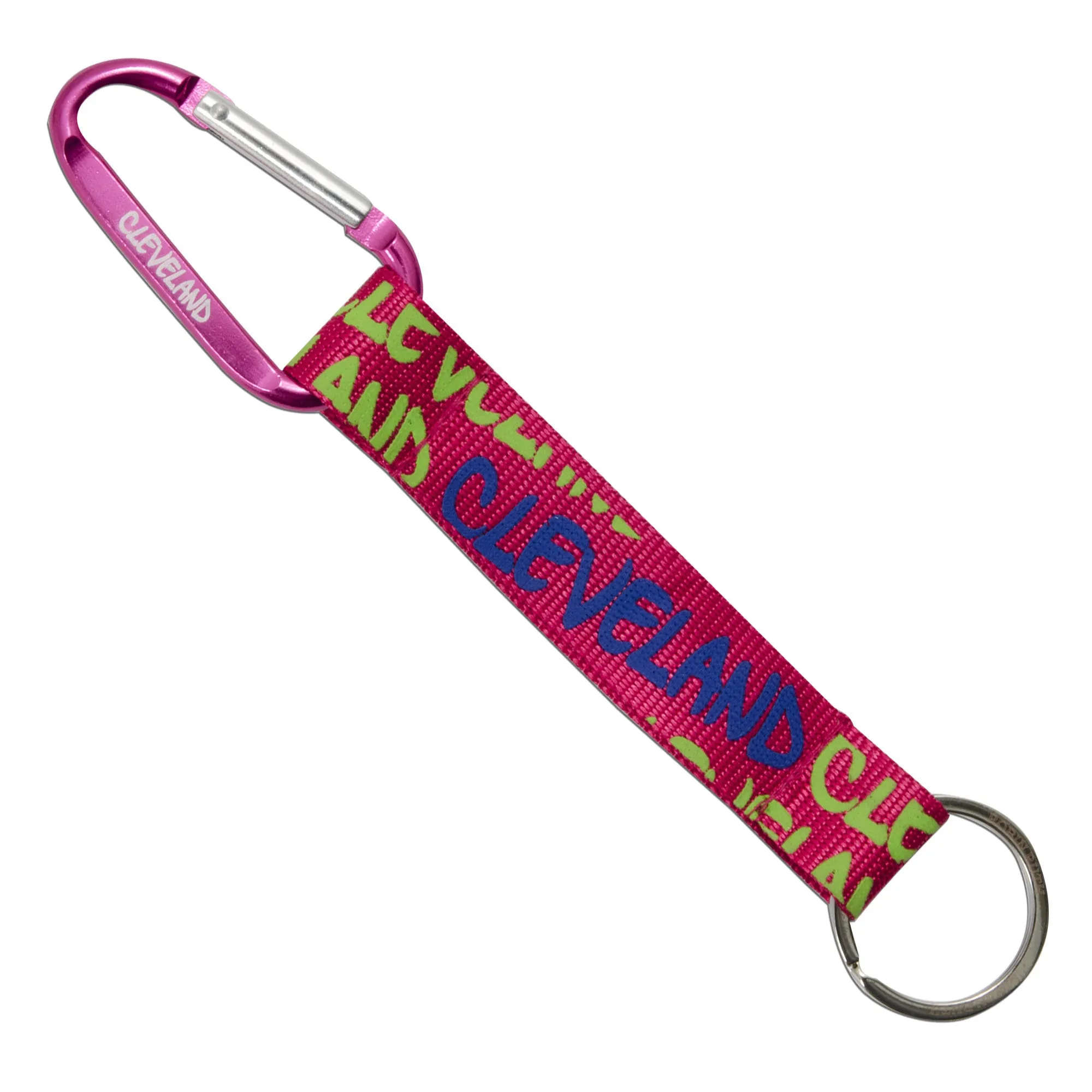 KRCL14 Key Ring - Cleveland NEON FUCHSIA/YELLOW/BLUE