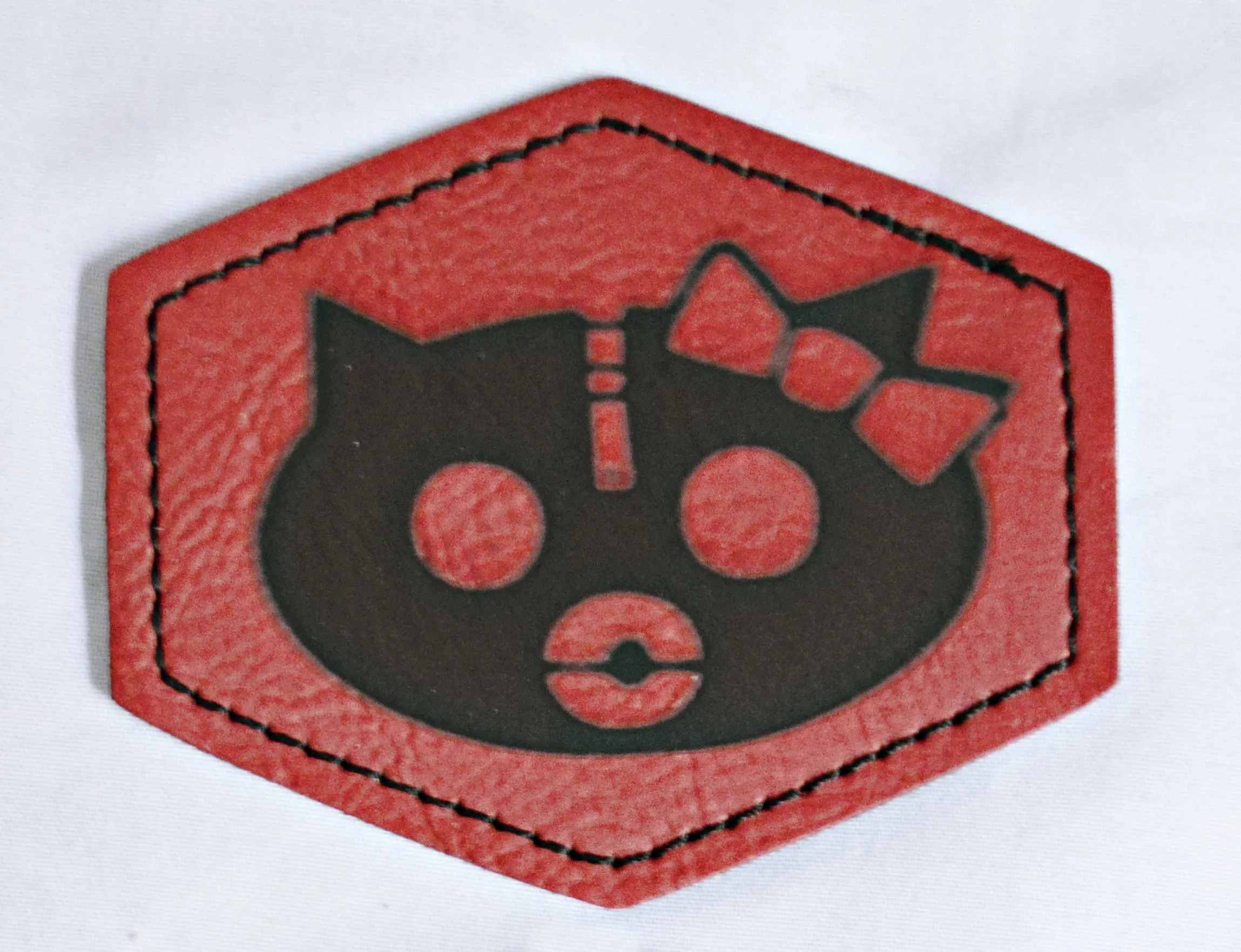 Leather Patches - Hello Kinky!   Baby Girl and Naughty Girl Patches!