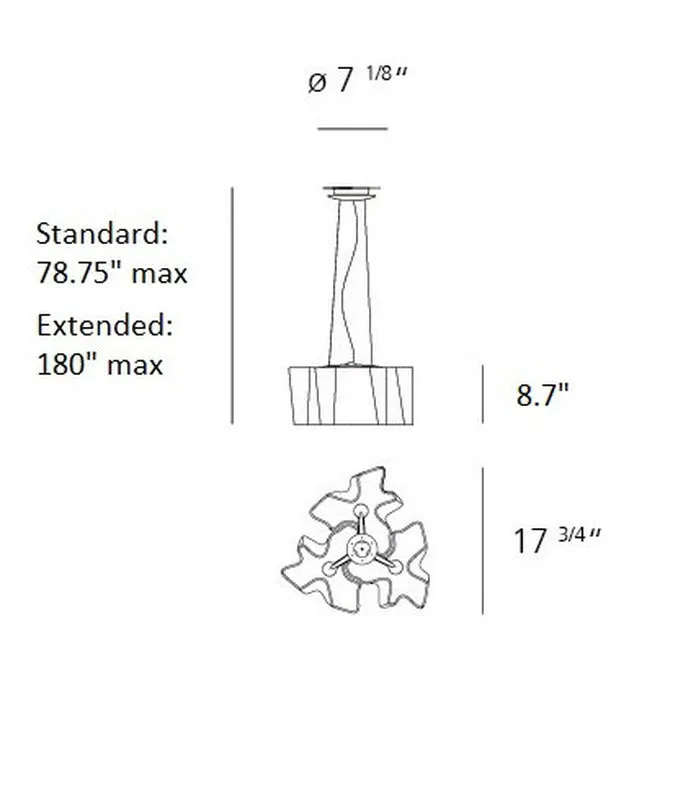 Logico Triple Nested Suspension Light