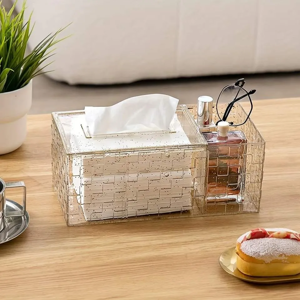 LUXOR ACRLYLIC TISSUE BOX WITH HOLDER