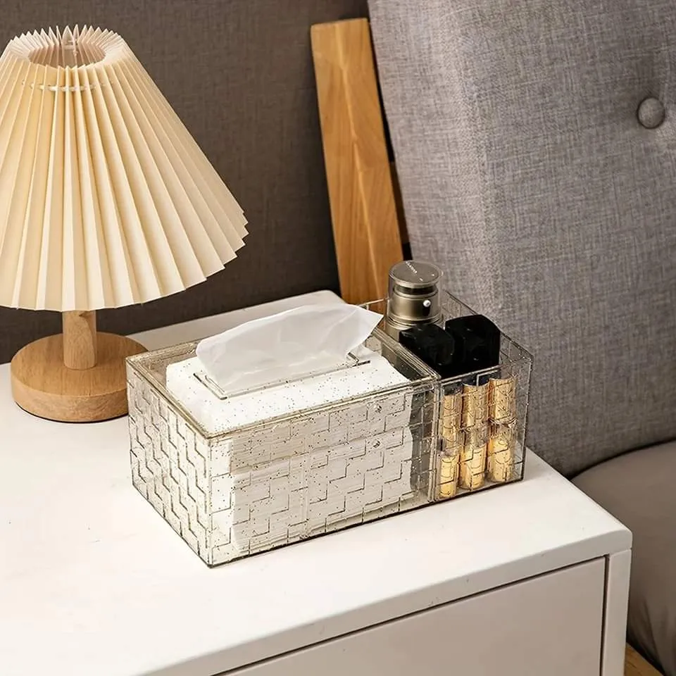 LUXOR ACRLYLIC TISSUE BOX WITH HOLDER