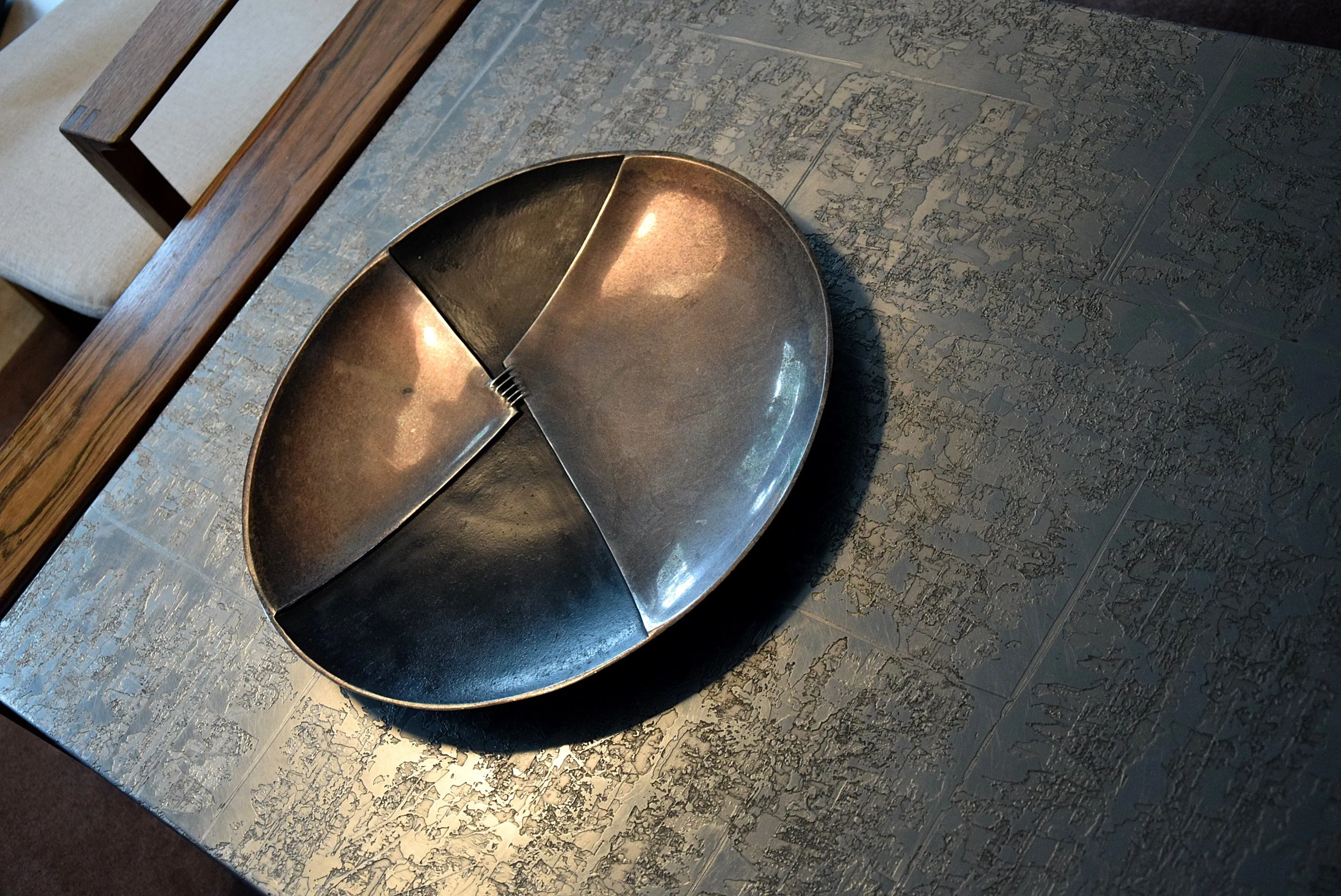 Mid-Century Modern Bronze Italian Center Piece