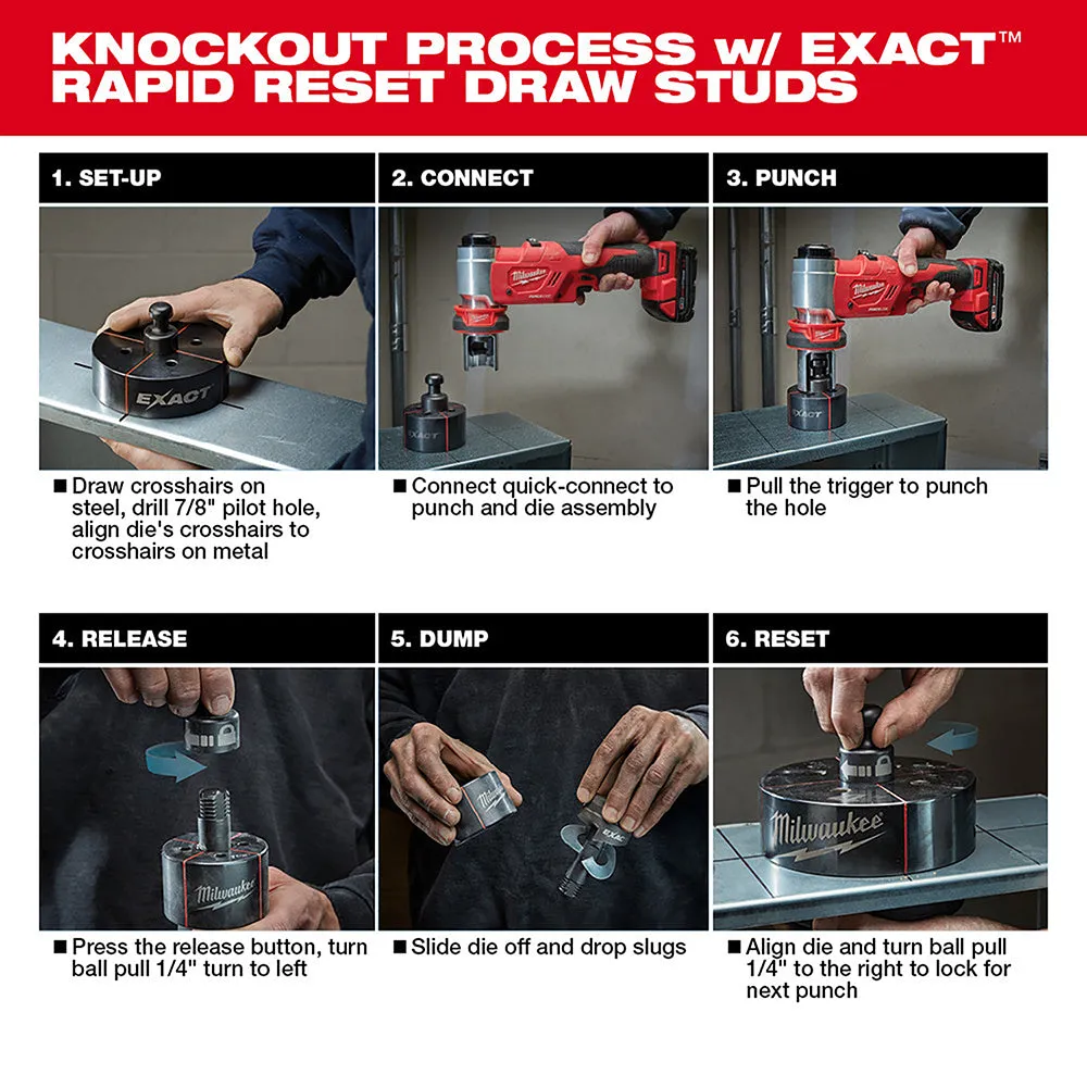 Milwaukee 2677-23PO M18 FORCE 18V LOGIC 6T Knockout Tool 1/2" - 4" Kit w/Packout