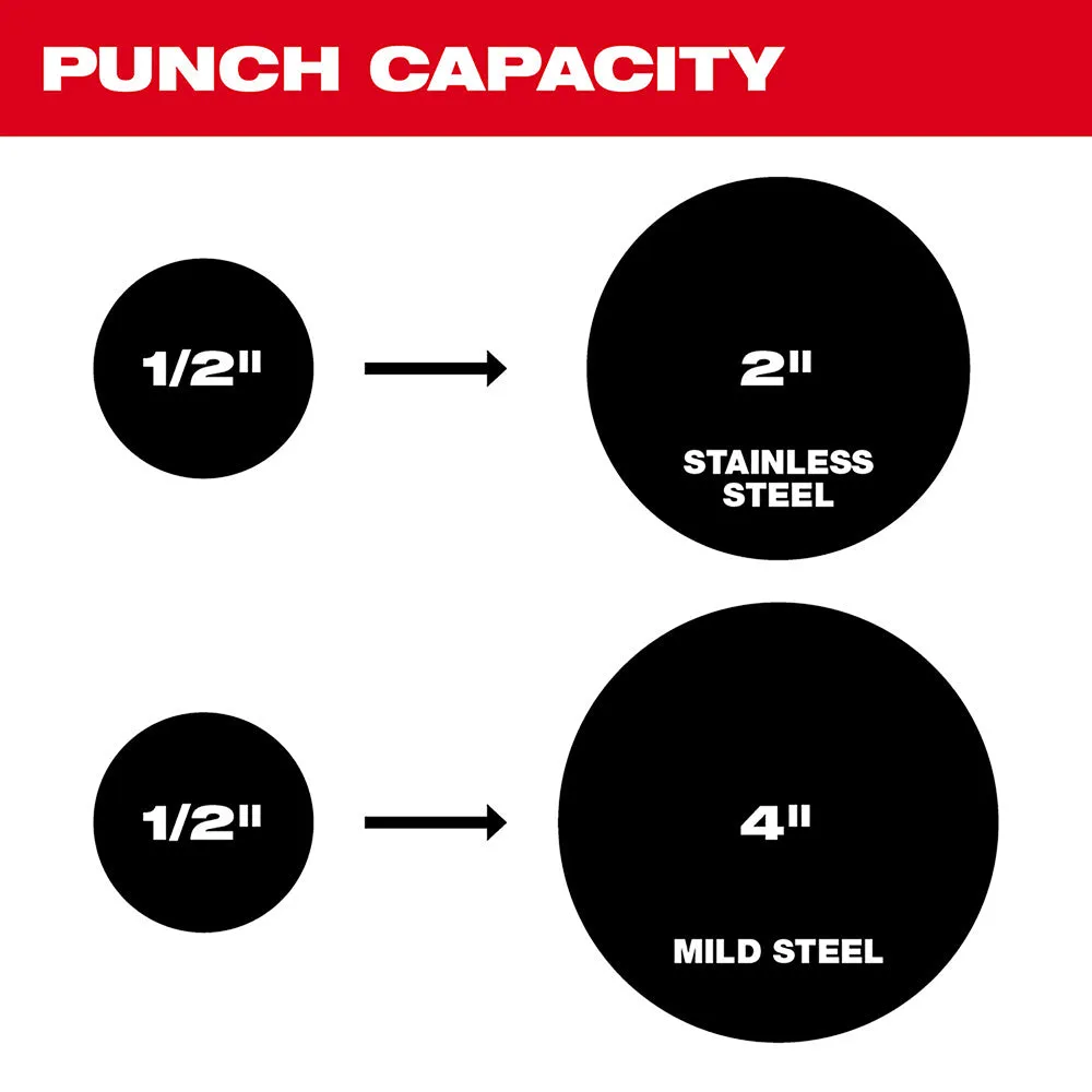 Milwaukee 2677-23PO M18 FORCE 18V LOGIC 6T Knockout Tool 1/2" - 4" Kit w/Packout