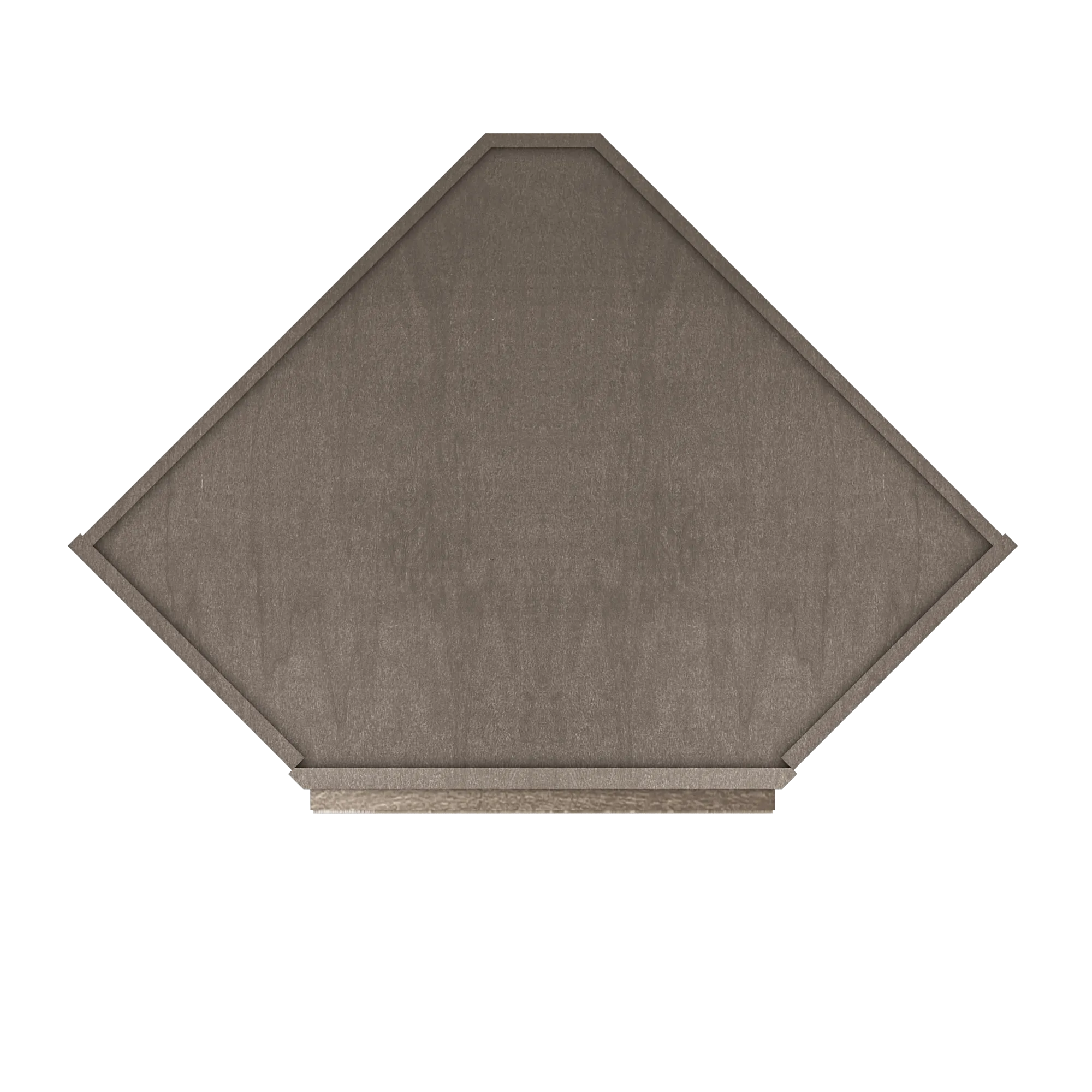 Mullion Diagonal Corner Wall Kitchen Cabinet DCMD2442 Milan Slate 24 in. width 42 in. height 12 in. depth