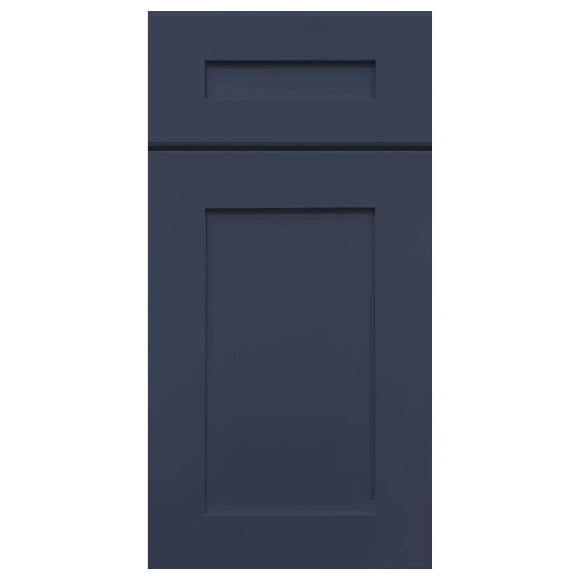 Mullion Door Wall Kitchen Cabinet WMD1542 Danbury Blue LessCare 15 in. width 42 in. height 12 in. depth