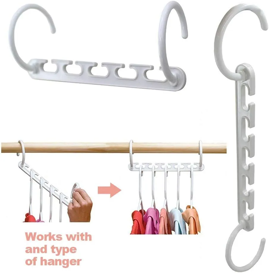 Multifunctional Space Saver 8-Pack Clothes Hangers