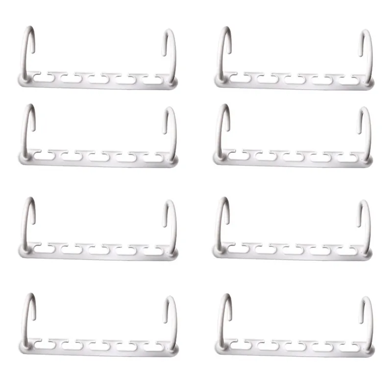 Multifunctional Space Saver 8-Pack Clothes Hangers