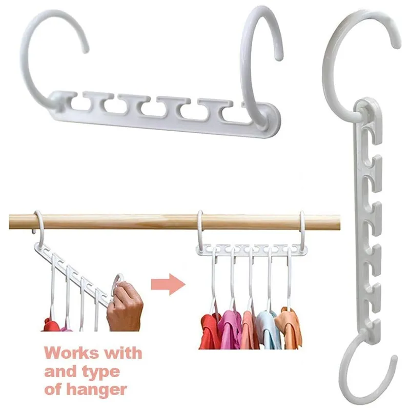 Multifunctional Space Saver 8-Pack Clothes Hangers