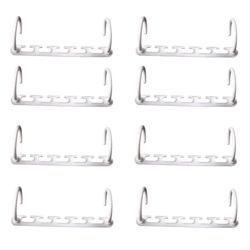 Multifunctional Space Saver 8-Pack Clothes Hangers