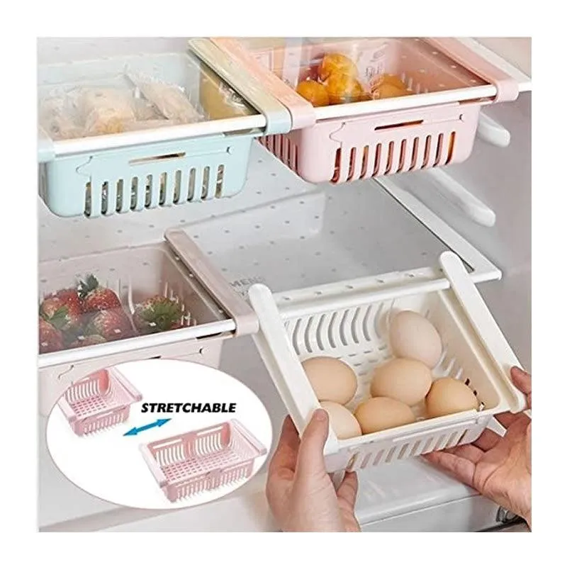 Multipurpose Expandable Drawer Shelf/Rack Ib-118 Pink