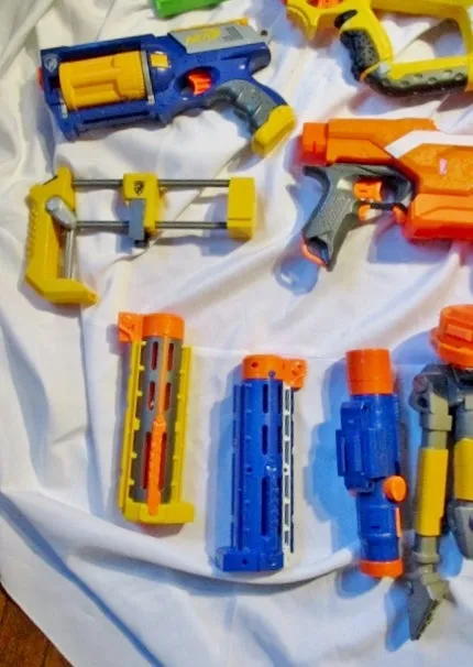 NERF LOT Accessory Blaster Toy Outdoor Fun Play Party Game BUNDLE