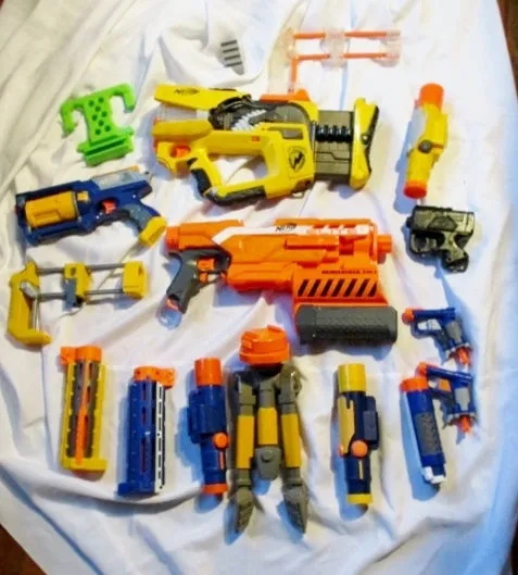 NERF LOT Accessory Blaster Toy Outdoor Fun Play Party Game BUNDLE