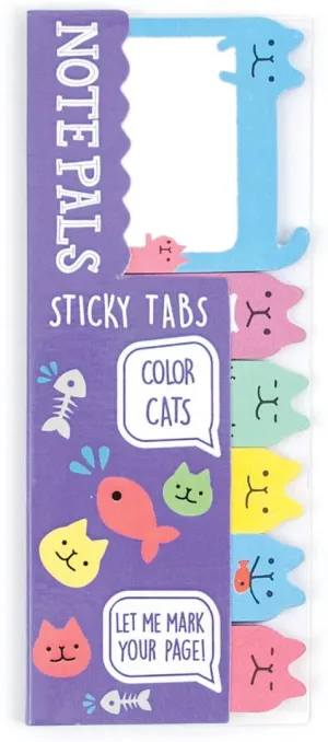 Ooly Note Pals Sticky Tabs - Color Cats