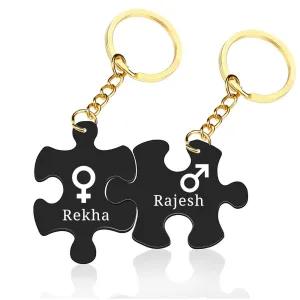 Personalized Keychain For Couples Acrylic Key Chain Set of 2