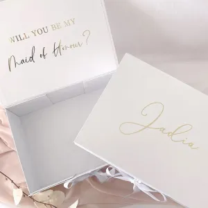 Personalized Luxury Gift Box - White