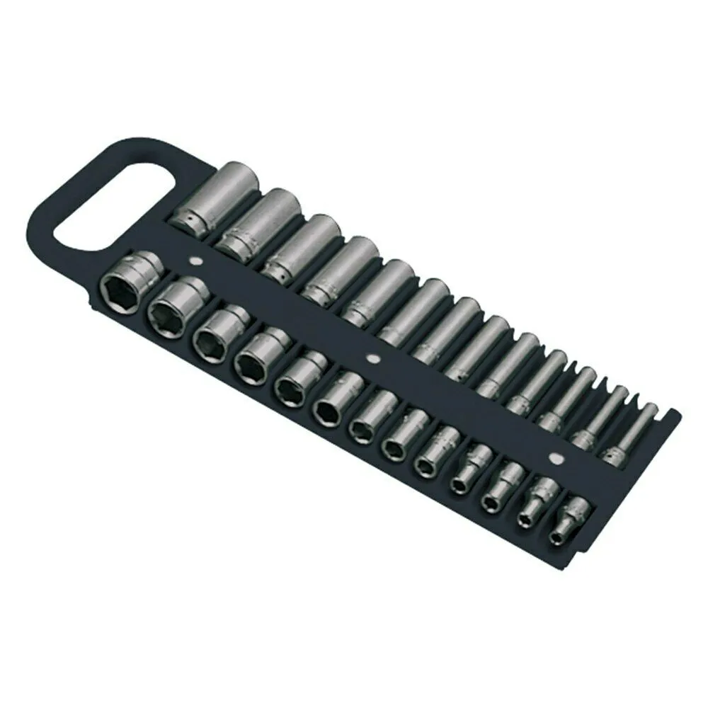 Plastic 1/4" Drive Magnetic Socket Organizer Storage Rack Holder Tray Tool