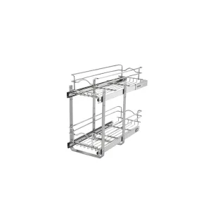 Rev-A-Shelf / 5WB2-0918CR-1 / Two-Tier Bottom Mount Pullout Steel Wire Organizer