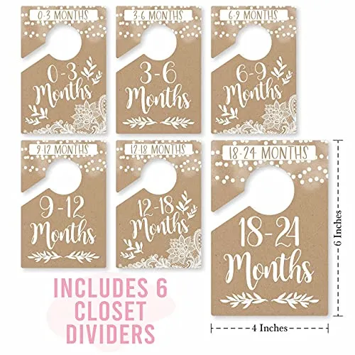 Rustic Baby Closet Dividers