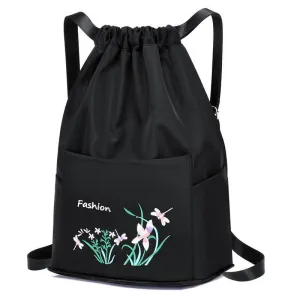 Travel Drawstring Bag (Black)